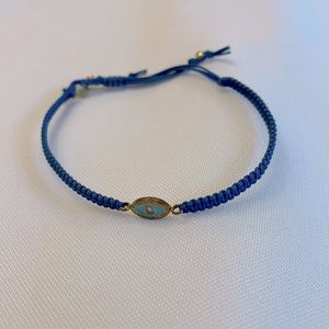 TAI Blue Evil Eye Bracelet, EUC